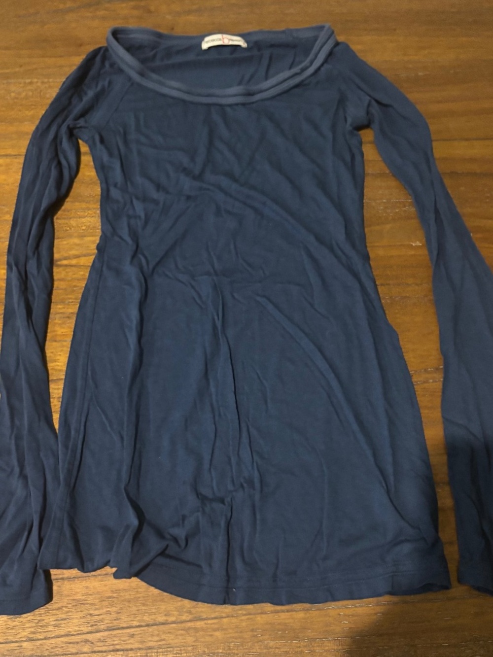Rebecca Beeson Long Sleeve Navy Blue Shirt, Women's Size 1